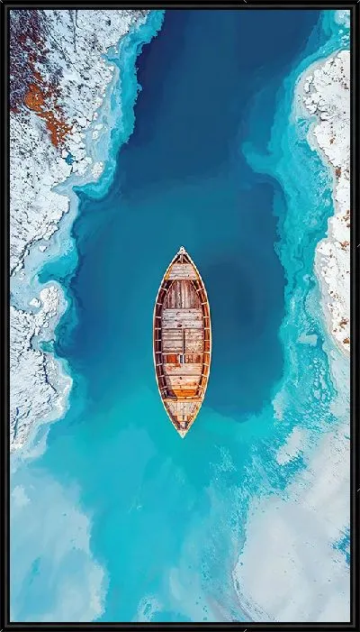 Картина Лодка в лазурной воде