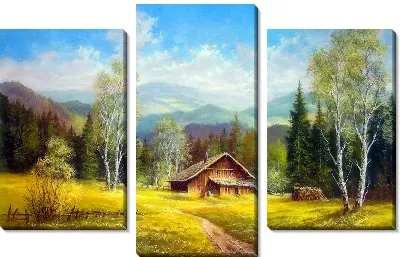 Модульная картина Домик (Hut)