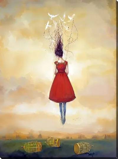 Картина маслом Освобожденные птицы