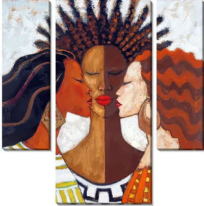 Три арт женщины