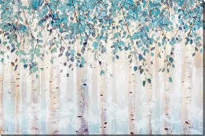 Картина маслом Бирюзовый лес №5
