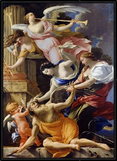 Картина Время, побежденное любовью, надеждой и славой, 1640-1645