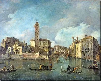 Картина Вид на Гранд-канал в Сан-Джеремиа, Венеция