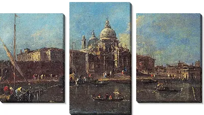 Венеция, вид на Санта-Мария-делла-Салюте на запад.