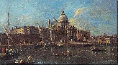 Картина Венеция, вид на Санта-Мария-делла-Салюте на запад.