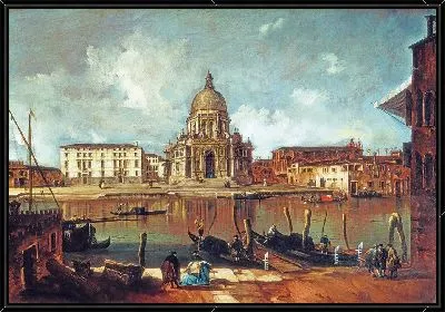 Картина Венеция, Большой канал и Санта-Мария-делла-Салюте.