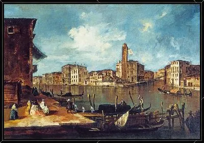 Картина Венеция, Гранд-канал с Сан-Джеремиа, Палаццо Лабиа и входом в Каннареджо