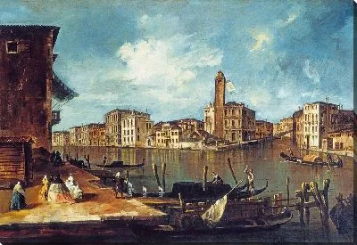 Картина Венеция, Гранд-канал с Сан-Джеремиа, Палаццо Лабиа и входом в Каннареджо