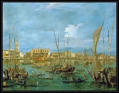 Картина Венеция из бассейна Сан-Марко-1