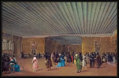 Картина Публичное Ридотто в Палаццо Дандоло