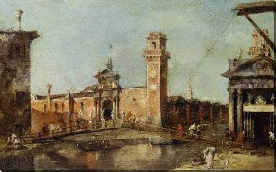 Картина Вход в Арсенал в Венеции