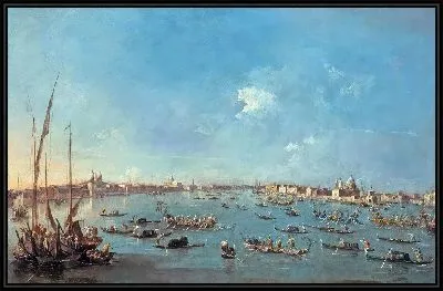 Картина Регата на канале Джудекка