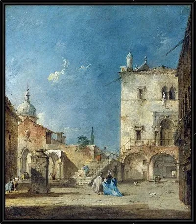 Воображаемый вид венецианской площади или Кампо