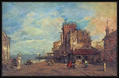 Картина Каприччио архитектуры с квадратом-1