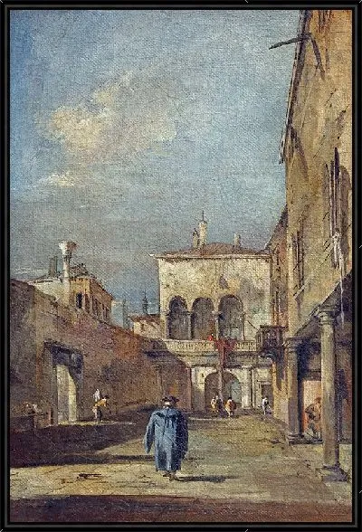 Картина Архитектурная фантазия с двориком