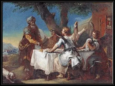 Картина Авраам приветствует трех ангелов