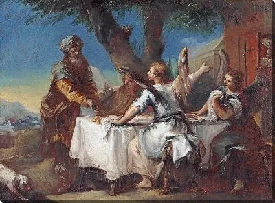 Картина Авраам приветствует трех ангелов