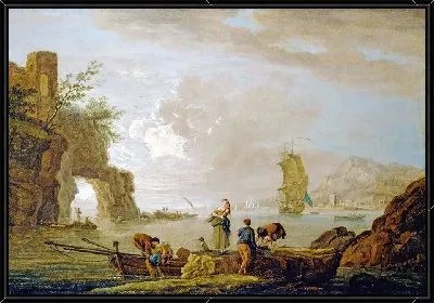 Картина Вид на побережье