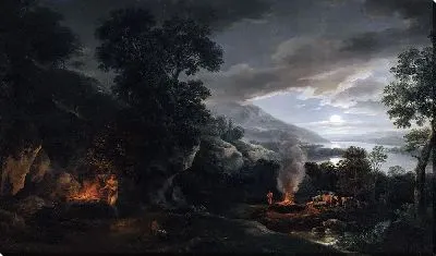 Каин и Авель приносят свои жертвы