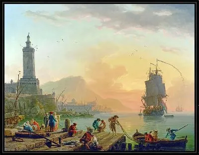 Штиль в средиземноморском порту