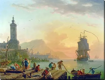 Штиль в средиземноморском порту