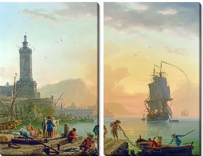 Штиль в средиземноморском порту