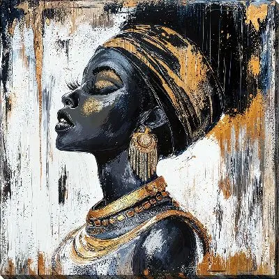 Постер Стильная арт девушка №38