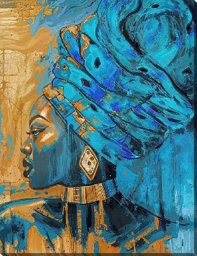 Постер Стильная арт девушка №39