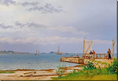 Картина Вид на Костер с пристани в Каллехаве