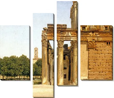 Картина Вид на Виа Сакра, Рим