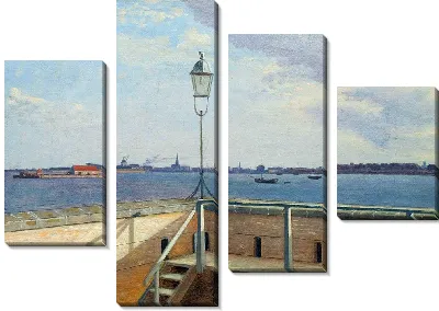 Картина Вид с батареи Трекронер и Копенгаген вдалеке