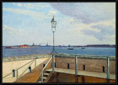 Картина Вид с батареи Трекронер и Копенгаген вдалеке