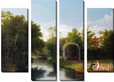 Беседка в парке усадьбы Сандерумгорд