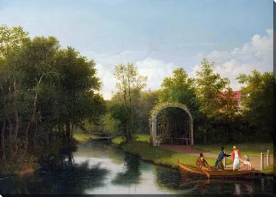 Картина Беседка в парке усадьбы Сандерумгорд