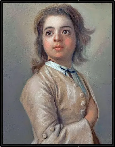 Картина Этюд мальчика в поясном стиле