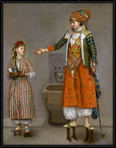 Картина Франкская женщина и ее слуга