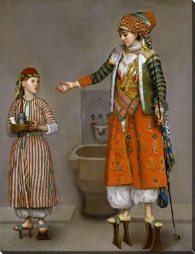 Картина Франкская женщина и ее слуга