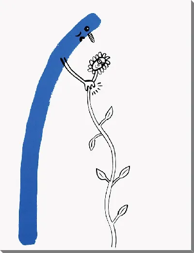 Картина История красного и синего