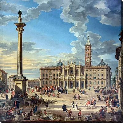 Картина Вид на площадь Санта-Мария-Маджоре