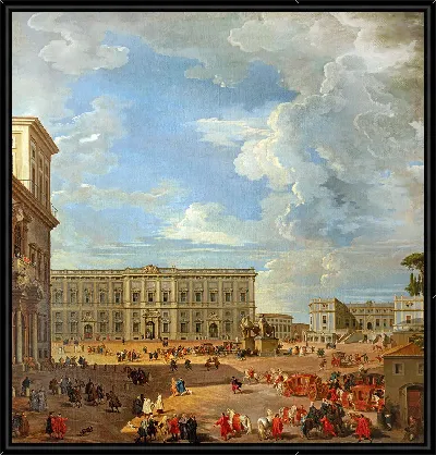 Картина Вид на площадь Квиринале