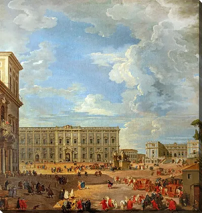 Картина Вид на площадь Квиринале