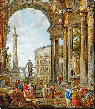 Философ Диоген бросает свою чашу