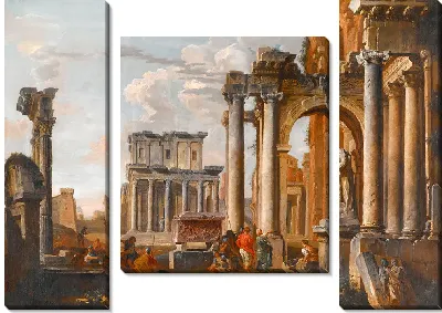 Руины с храмом Антонина и Фаустины