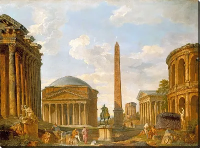 Картина Римское каприччио Пантеон и другие памятники