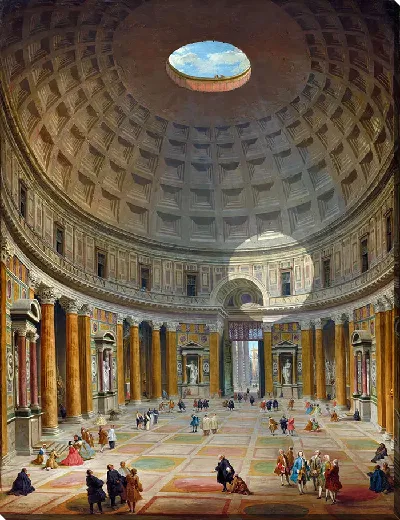 Картина Интерьер Пантеона, Рим