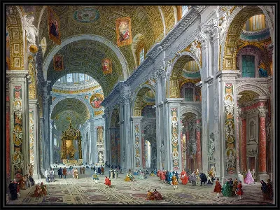 Картина Интерьер собора Святого Петра в Риме