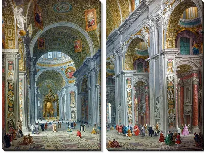 Интерьер собора Святого Петра в Риме