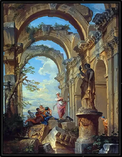 Картина Фигуры среди руин (Руины с Сивиллой)