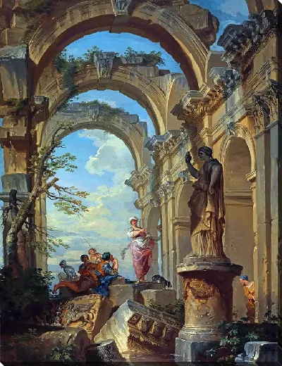 Картина Фигуры среди руин (Руины с Сивиллой)