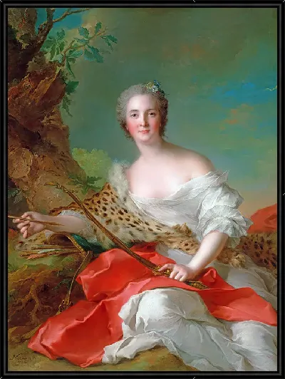 Картина Портрет Констанс-Габриэль-Магдален Боннье де ла Моссон в роли Дианы